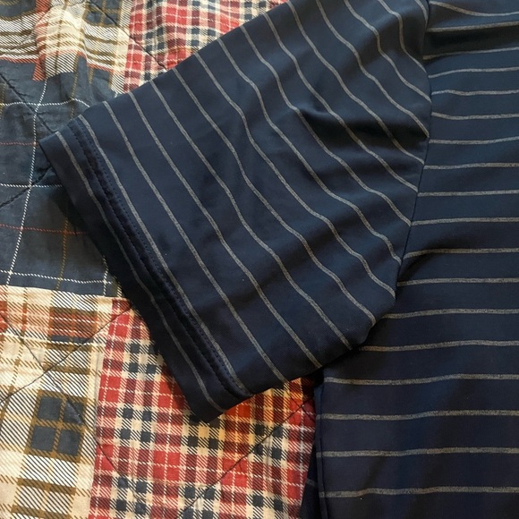 Under Armour Men's Dark Blue Striped Polo - Picture 2 of 6